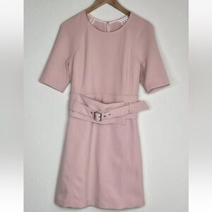 Veronica Beard Nora Pink Belted Dress Size 6 Womens